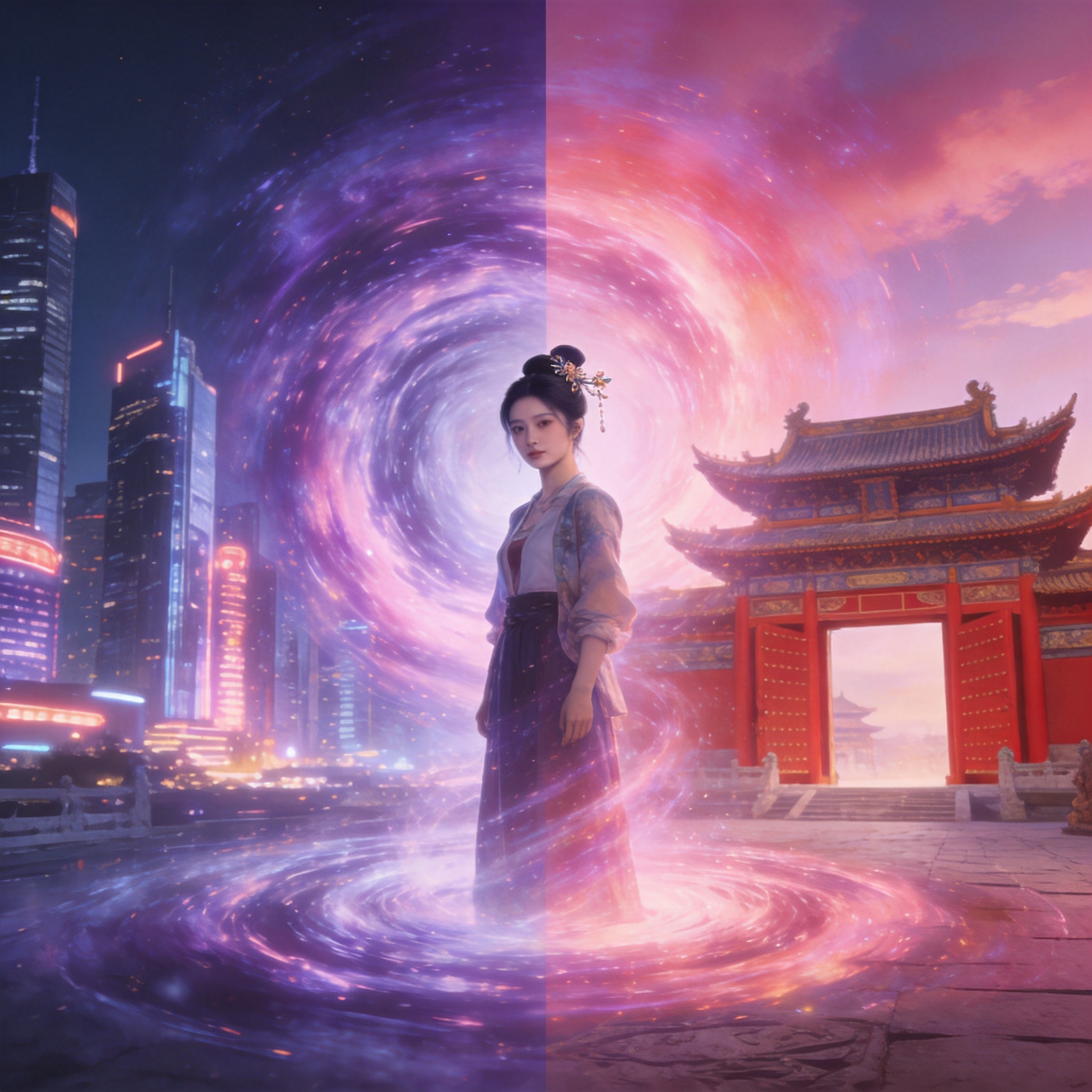 黄果短剧《双面时空》海报
